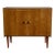 Vintage Danish Modern Teak Storage Cabinet Credenza on Tapered Legs For Sale