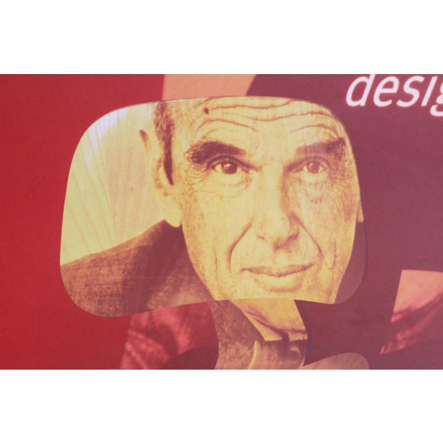 Mid-Century Modern Charles Eames Herman Miller "Design of the Century" Framed Advertising Poster For Sale - Image 3 of 8