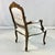 1980s Vintage Hollywood Regency French Provincial Open Arm Bergere Side Chair, Newly Reupholstered For Sale - Image 15 of 17