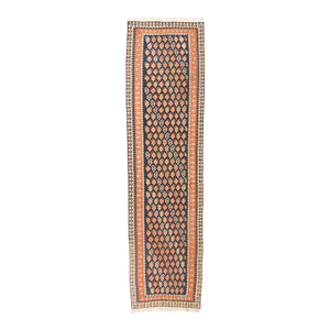 Late 19th Century Persian Bijar Kilim Rug, 03'03 X 12'07