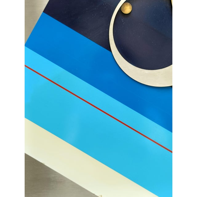 Siro Covey, Prospettiva, 1970s, Screen Printing on Steel For Sale - Image 8 of 10