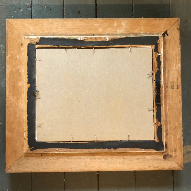 1970s Original Daniel L Brown Pop Art Lithograph Vintage Frame For Sale - Image 5 of 6