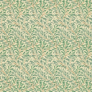 Morris & Co Willow Bough Minor Wallpaper in Light Green For Sale