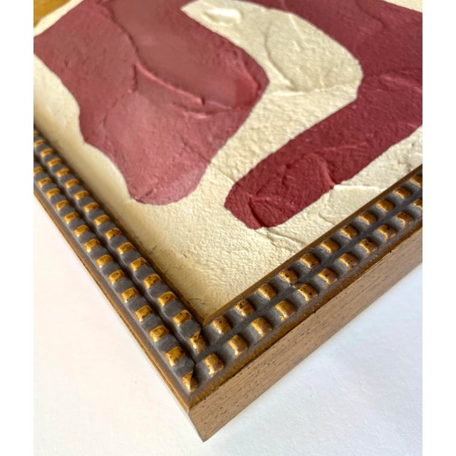 Contemporary 2025 " Profumo" Abstract Minimalist Painting on Canvas by r.k. Red For Sale - Image 3 of 3