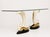 1980s 1980s San Sen, Brass & Glass Swan Console Table for Art House Jofral Spain, Labeled For Sale - Image 5 of 18