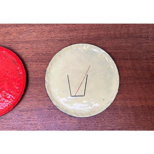 Mid-Century Modern Mid-Century Metal Cocktail Coasters, 1960s, Set of 4 For Sale - Image 3 of 18