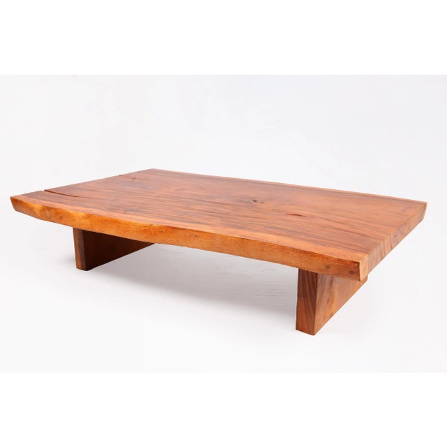 2020s Modern One Slab Living Edge Coffee Table For Sale - Image 5 of 6