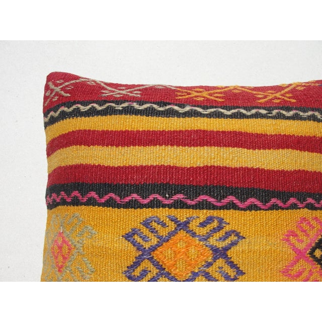 Turkish Kilim Decorative Pillow Cover For Sale - Image 11 of 13