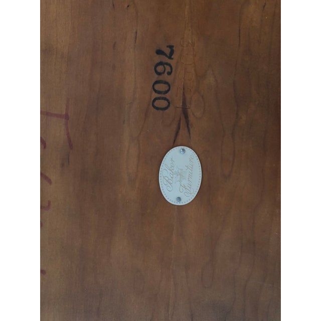 Brown 1980s Vintage Baker Furniture Mahogany Tea Table For Sale - Image 8 of 8