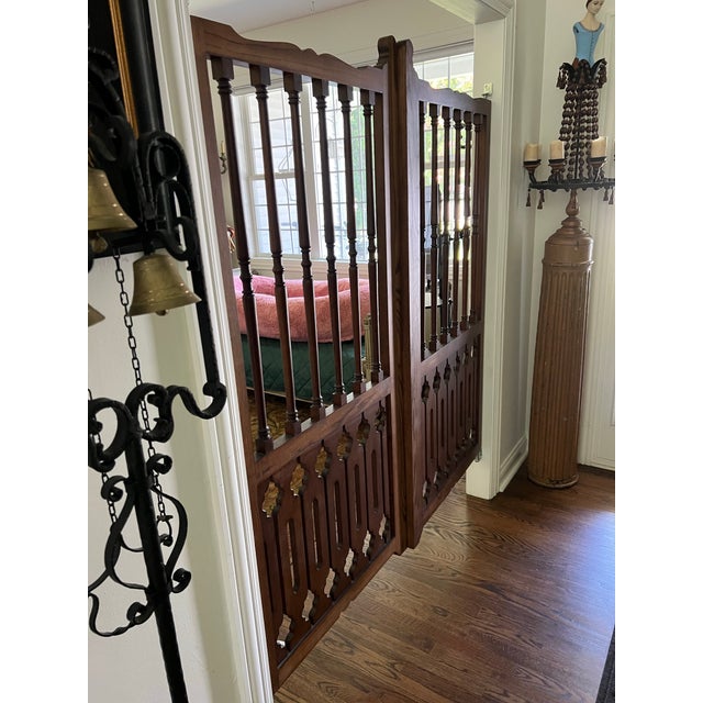 Custom made carved wood gates, they remind me of the ones in my Fair Lady at the end of the movie with Rex Harrison's...