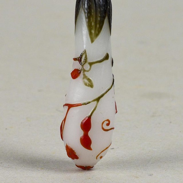 Glass Decorated Chinese Glass Snuff Bottle For Sale - Image 7 of 9