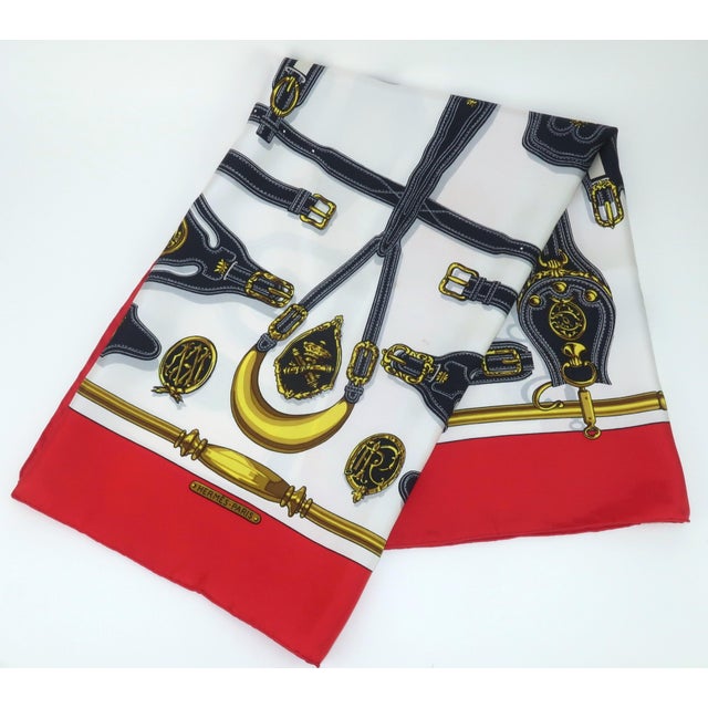 Hermès Harnais Des Présidents Silk Scarf, 1980's For Sale - Image 10 of 17