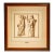 Mixed Medium Antique Framed Neoclassical Drawing Gouache Watercolor Classical Male Female Figures Art Grand Tour Style For Sale