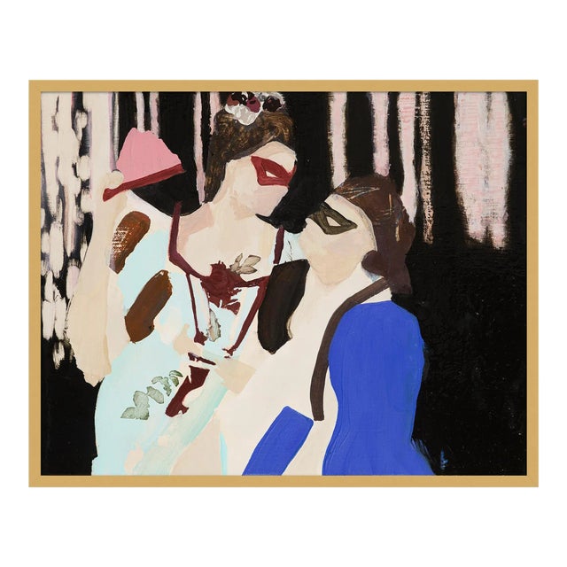 Gli Innamorati by Lucia Jones in Gold Frame, Small Art Print For Sale