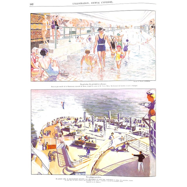 "Les Grands Dossiers De l'Illustration Les Paquebots Histoire d'Un Siecle 1843-1944" 1993 Baschet, Eric For Sale In New York - Image 6 of 11