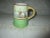 This is a Gorgeous! Antique La Francaise Porcelain Yellow & Green 4.5" Mug w/ Dutch Scene in Nice Antique Condition with...