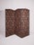 Antique Room Divider Paravent Folding Screen with Blue and Gold Fabric, 1900 For Sale - Image 6 of 11