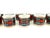 Vintage Porcelain Tartan Plaid & Gold Napkin Rings, Set of 11 For Sale - Image 4 of 8