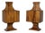 Rustic Oak Planters, 1960s, Set of 2 For Sale