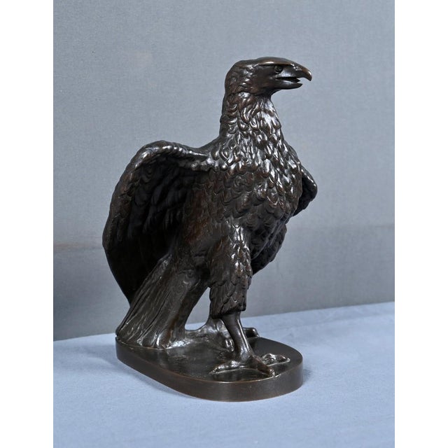 After T. Gechter, The Watchful Eagle, Late 19th Century, Bronze For Sale - Image 9 of 15