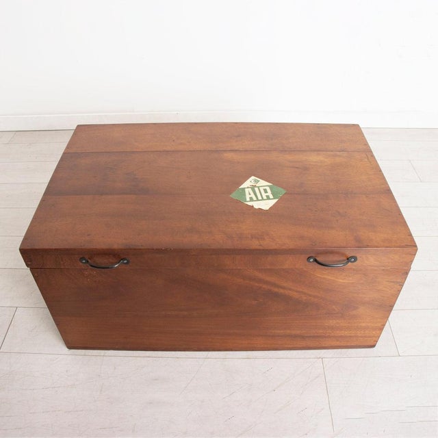 A vintage Air Cargo packaging crate made in East African mahogany circa 1970s. Fully restored and fitted with new struts....