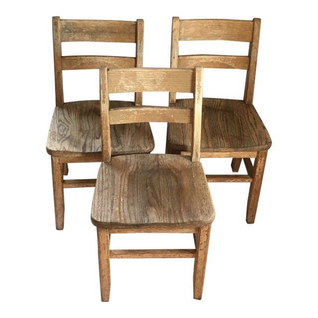 1970s Children's School Chairs - Set of 3 For Sale