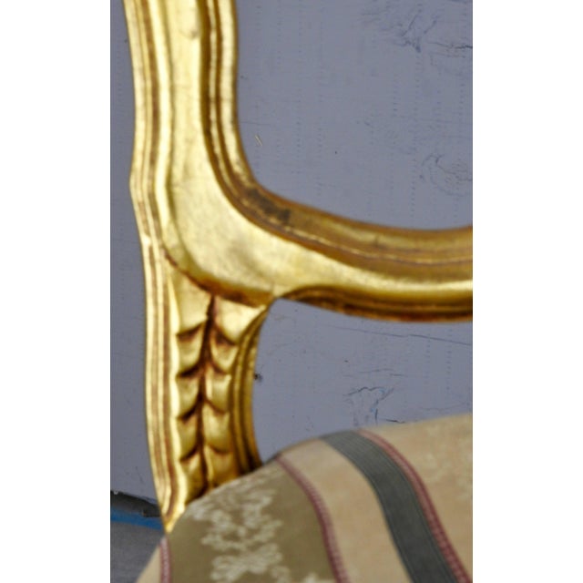 Gold 19th Century French Giltwood Chair For Sale - Image 8 of 10