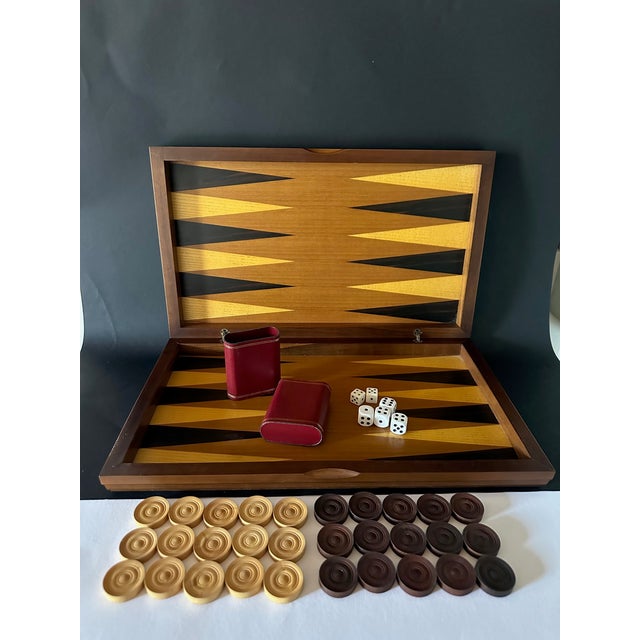 20th Century Fornasetti Backgammon Game Set Box For Sale - Image 6 of 10