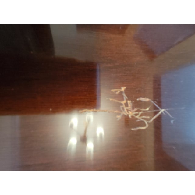 1940s Morganton Furniture Flame Mahogany Double Pedestal Dining Table--Seats 8-10 For Sale - Image 12 of 16