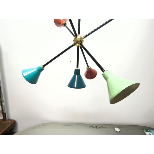Metal Vintage Metal Sputnik Light, 1960s For Sale - Image 7 of 17