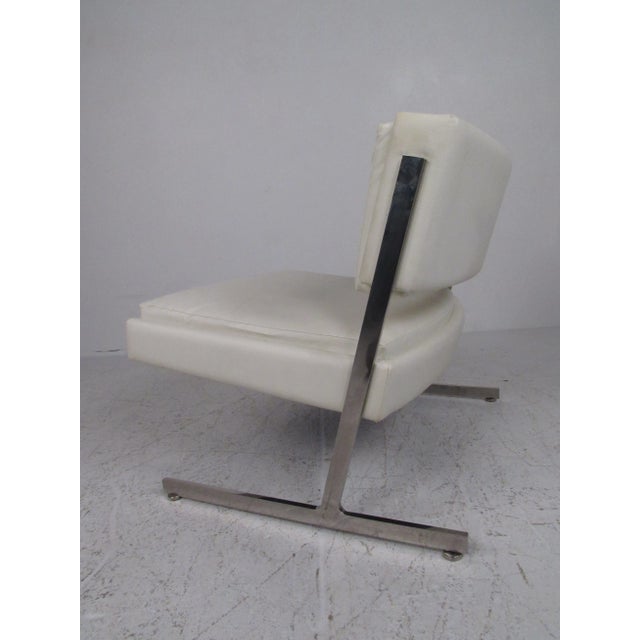 Metal Mid-Century Harvey Probber Slipper Chairs - a Pair For Sale - Image 7 of 12