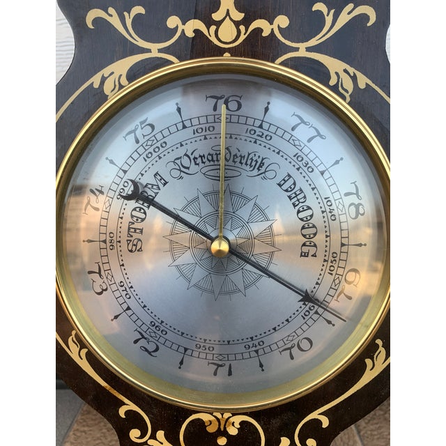 Vintage Barometer / Thermometer / Igrometer in Wood For Sale - Image 18 of 18