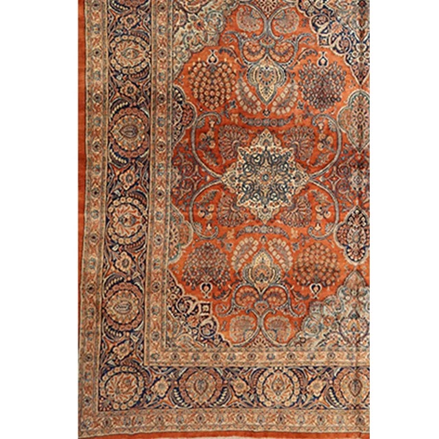 Exact Size: 12'4" x 19'3" Color: Red Age: Old Materials: Wool Construction: Hand Knotted