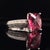 Diamond Tourmaline Rubellite Ring 6.75 14k Gold 4.10 TCW Women Certified For Sale - Image 10 of 16