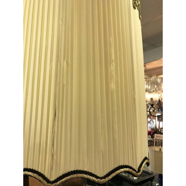 Mid-Century Modern Table Lamp With Original Lampshade Circa 1950's For Sale - Image 10 of 12