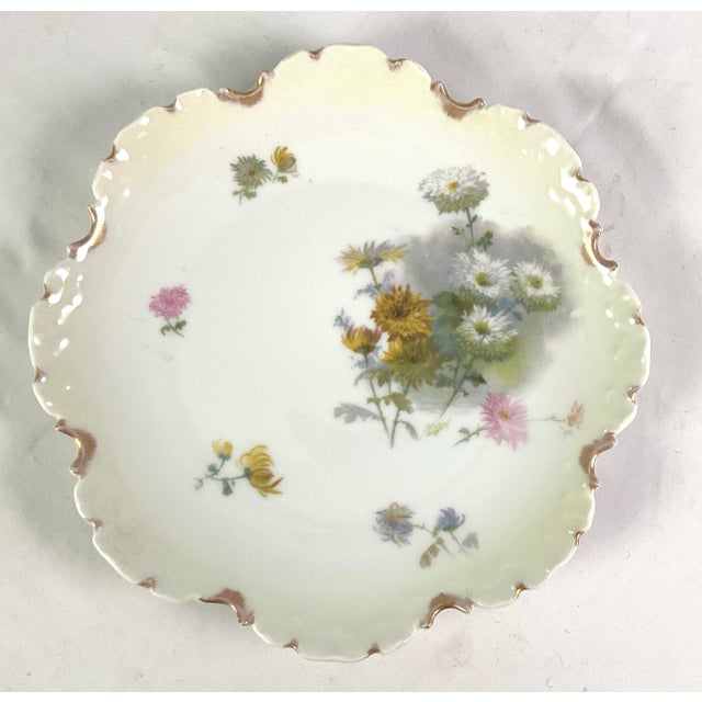 Art Nouveau Late 19th Century R C Rosenthal-“Monbijou”-Hand Painted Porcelain Plate For Sale - Image 3 of 6
