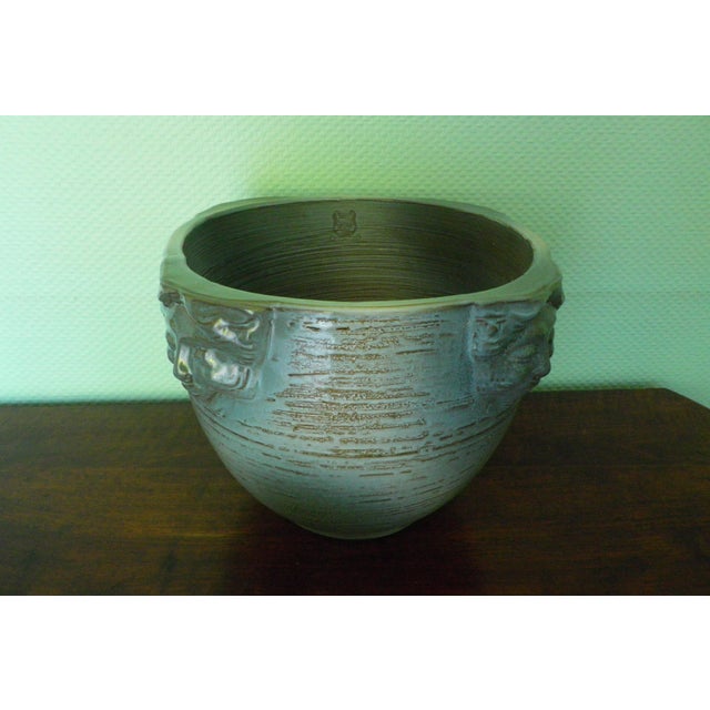 Ceramic Large Glazed Terracotta Plant Pot, 1980s For Sale - Image 7 of 17