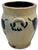 Outstanding Large 3 Gallon Size Antique American Stoneware Jar With Extensive Blue Hand Decorated Features - Circa 1830s For Sale - Image 11 of 18