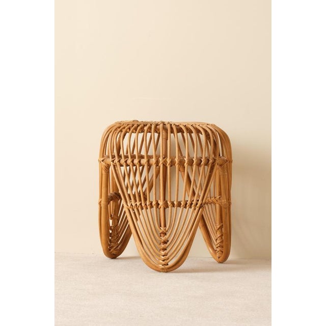 Rattan Stool, Denmark, 1960s, in Very Good conditions. Designed 1960 to 1969