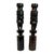 Mid 20th Century Vintage Tall African Elephant Carved Ebony Wood Candlestick Candle Holders For Sale - Image 5 of 5