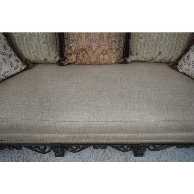 Marge Carson Continental Style Upholstered Sofa For Sale In Philadelphia - Image 6 of 12