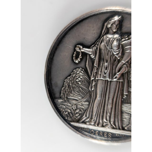 19th Century American Coin Silver New York Agricultural Society Medal For Sale - Image 4 of 15