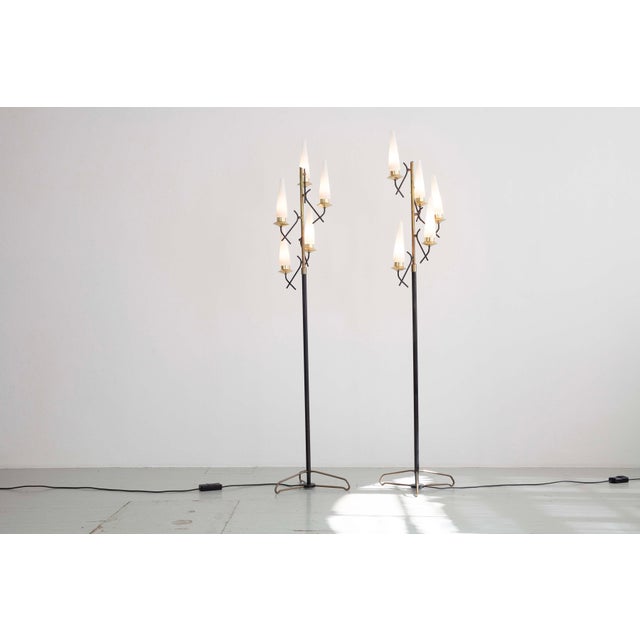 Floor Lamps, Italy, 1950s, Set of 2 For Sale - Image 3 of 18