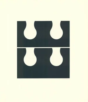 1971 Juan Martinez Composition #2 Hand Signed Silkscreen Print