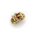 This is an 18k gold finely crafted buckle ring with rubies and diamonds. The ring has classic 1980’s design work that...