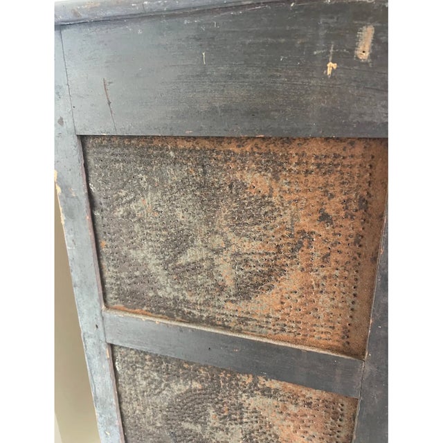 19th Century Virginia Walnut Pie Safe With Original Star Punched Tins For Sale - Image 4 of 13