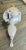 Vintage mercury glass blown Handpainted Christmas ornament filial. Made in old European tradition.6” Triple indented.