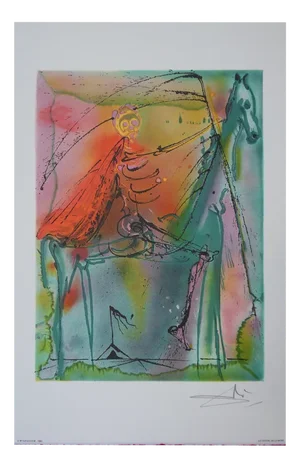 Salvador Dali, Les Chevaux, Lithograph