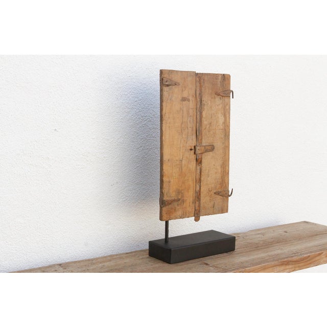 19th Century Antique Indian Rajasthan Window Door For Sale - Image 5 of 8