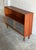 Vintage Danish Modern Teak Cabinet Glass Door Bookcase Media Console For Sale - Image 4 of 9